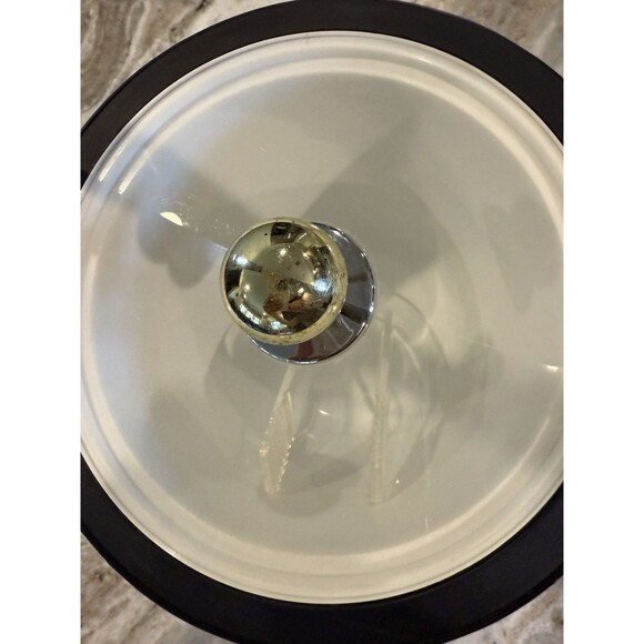 Morgan Ice Bucket MCM Barware MCM 8" x 8" Gold Silver Tongs Top w/ Knob Vintage - Picture 6 of 11